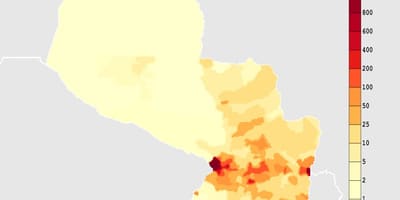 地图巴拉圭气候