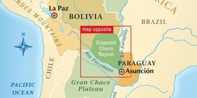 地图里约热内卢，巴拉圭