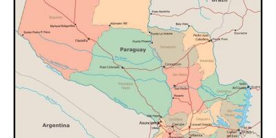 巴拉圭的地图