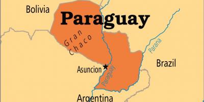 首都的巴拉圭的地图