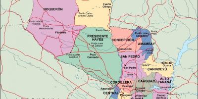 地图的政治巴拉圭